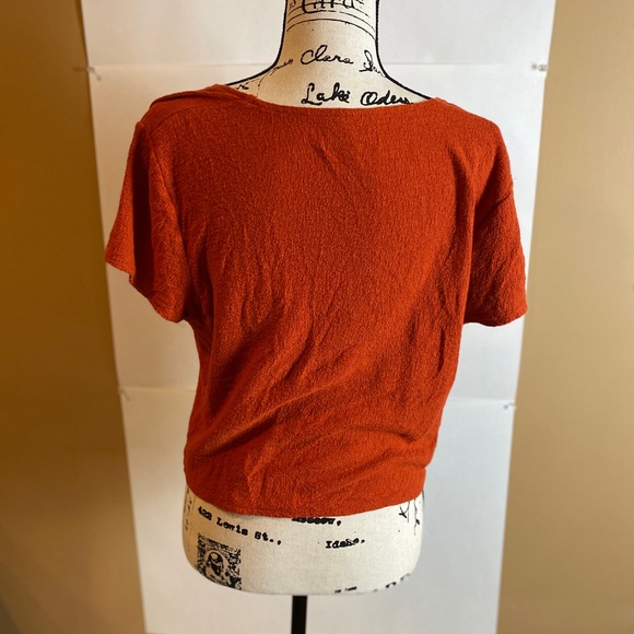 Madewell Texture & Thread Wrap Top - Picture 2 of 4